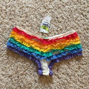 NWT Honeydew Rainbow Tutu Mesh Rumba Panties Large